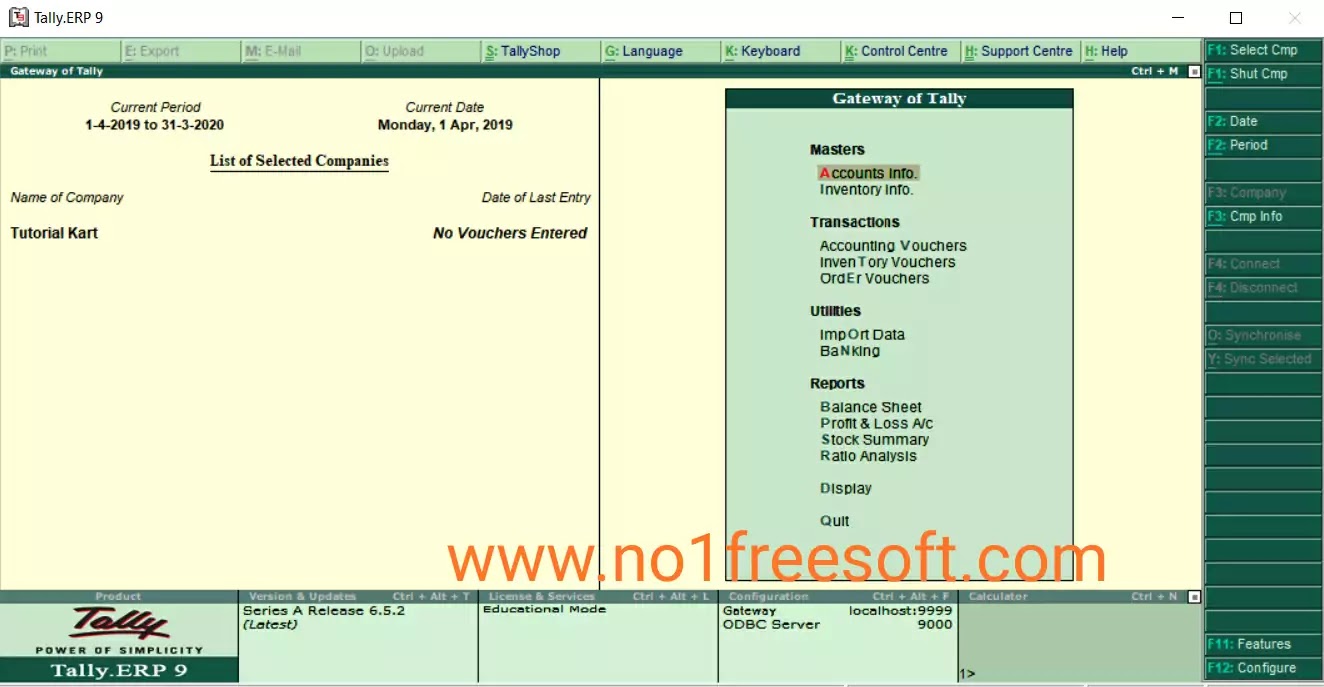 Tally ERP 9 With GST Free Download