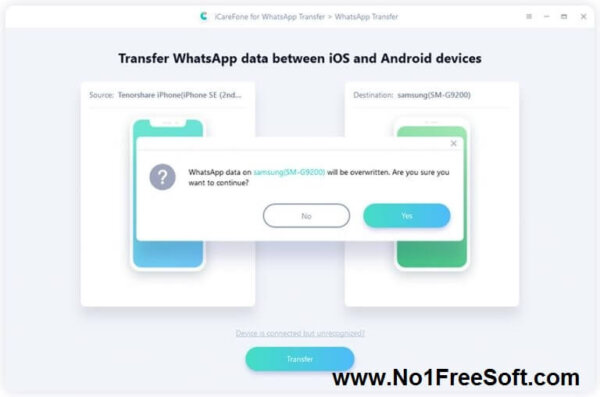 Tenorshare iCareFone for WhatsApp Transfer 3 One Click Download Link