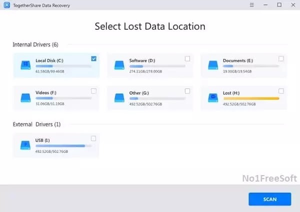 TogetherShare Data Recovery Pro 7.4 download the new version