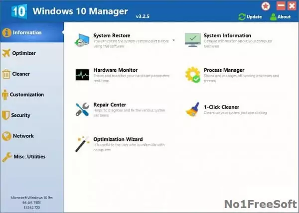 Yamicsoft Windows 10 Manager 3 Direct Download