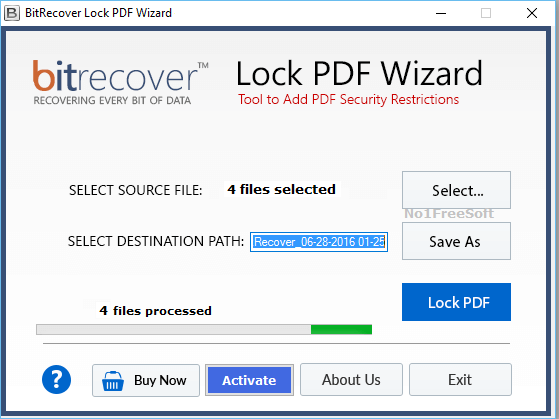 BitRecover Lock PDF Wizard 2 latest Download