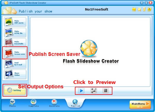 Flash ScreenSaver Maker 4 One Click Download Link