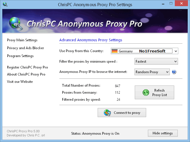 chrispc anonymous proxy pro 9 Free Download
