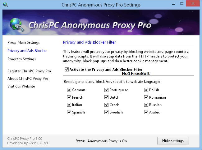 chrispc anonymous proxy pro 9 Free Download