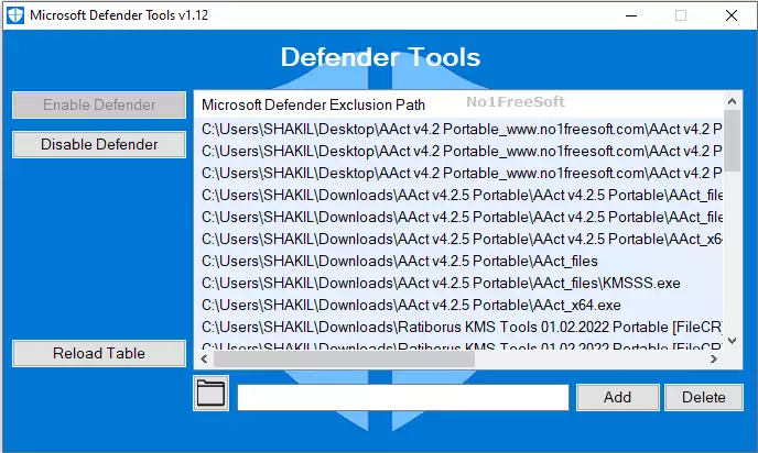 Defender Tools Free Download