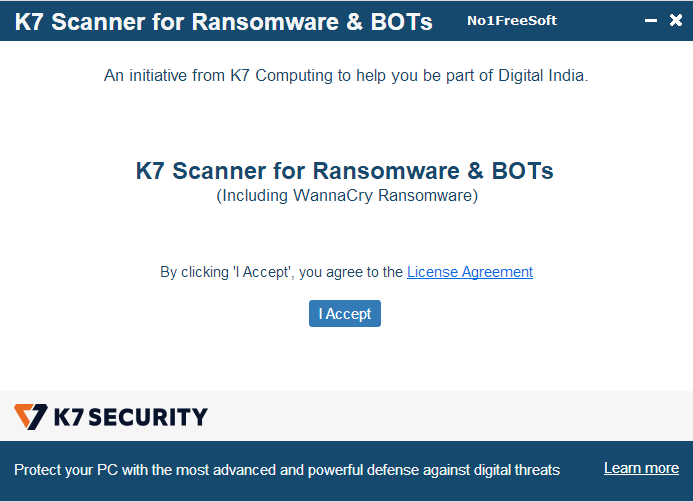 K7 Scanner for Ransomware Free Download