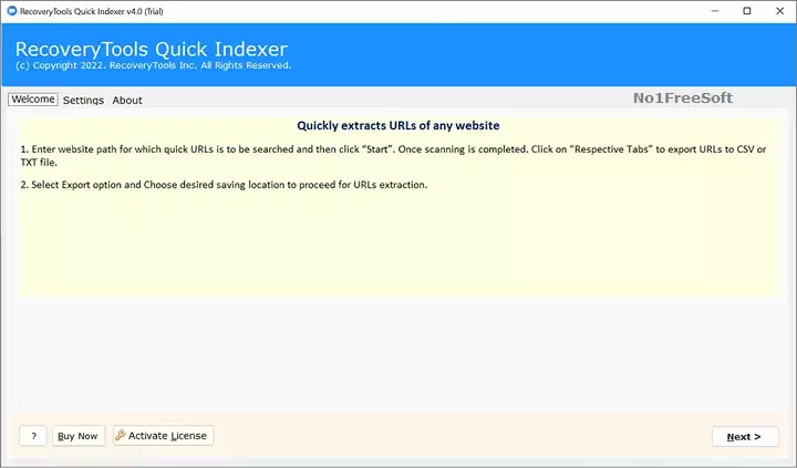 RecoveryTools Quick Indexer 4 Free Download