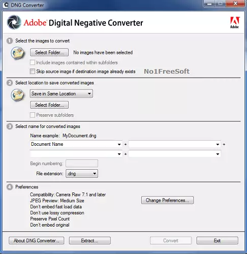 Adobe DNG Converter 14 Free Download