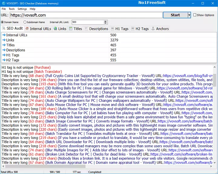 VovSoft SEO Checker 6 Free Download