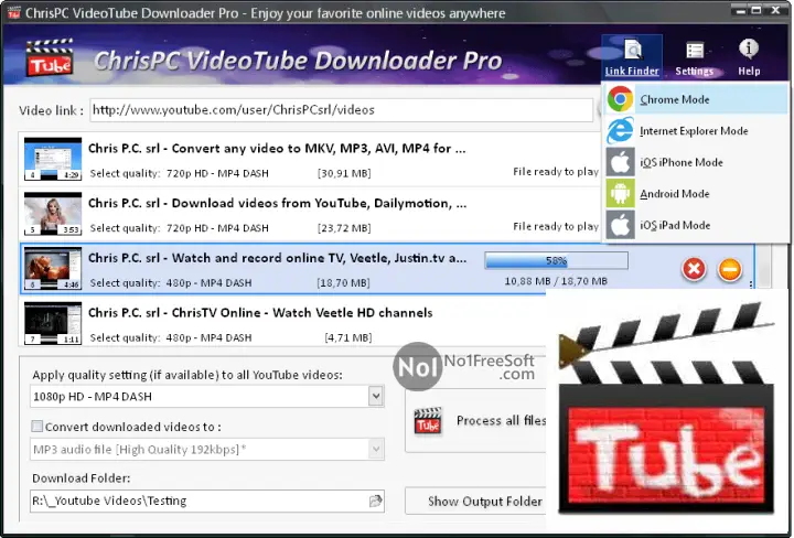 ChrisPC VideoTube Downloader Free Download
